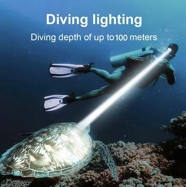 Diving Headlamp Dive 100m Spotlight Magnetic Switch