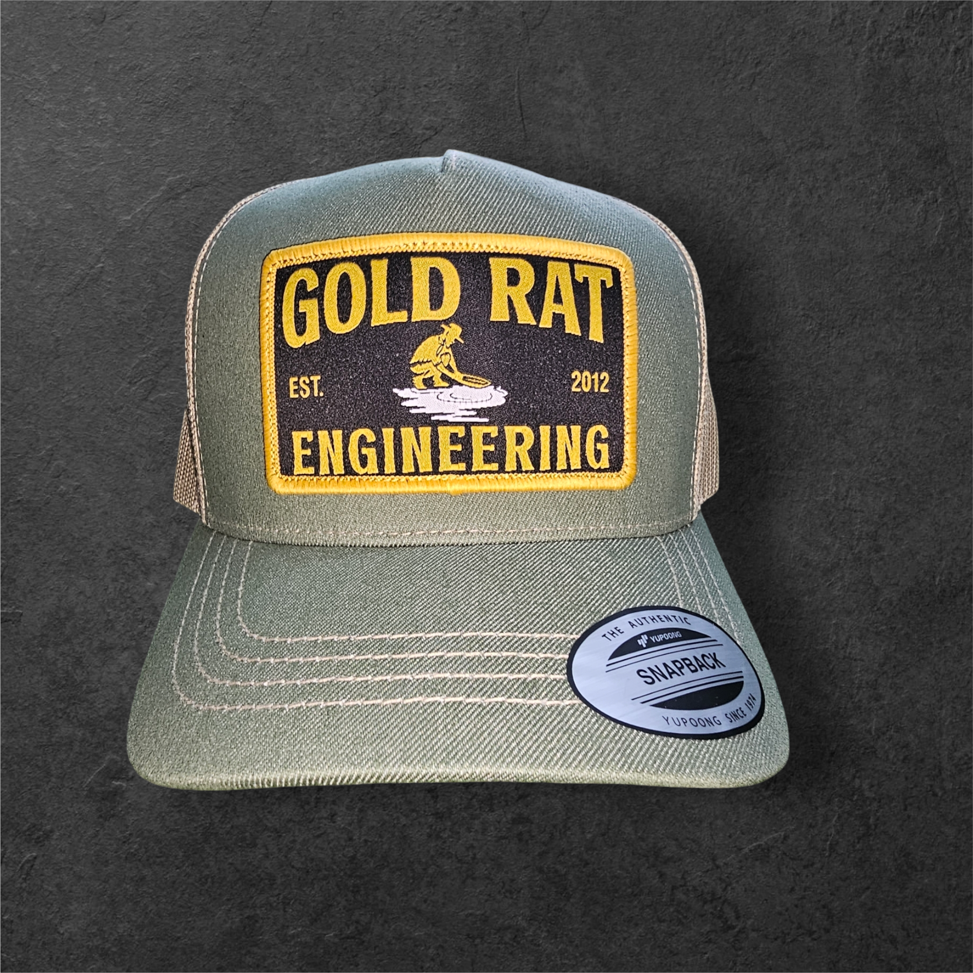 Country Stitch Trucker | GREEN DENIM - KHAKI Gold rat Engineering