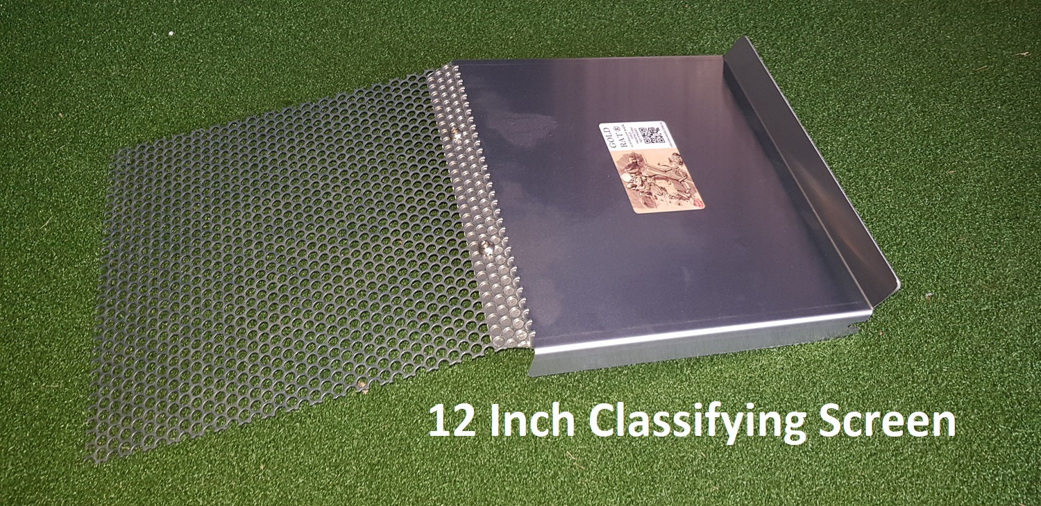 Forward Classifying Gold Sluice Tray with perforated sheet