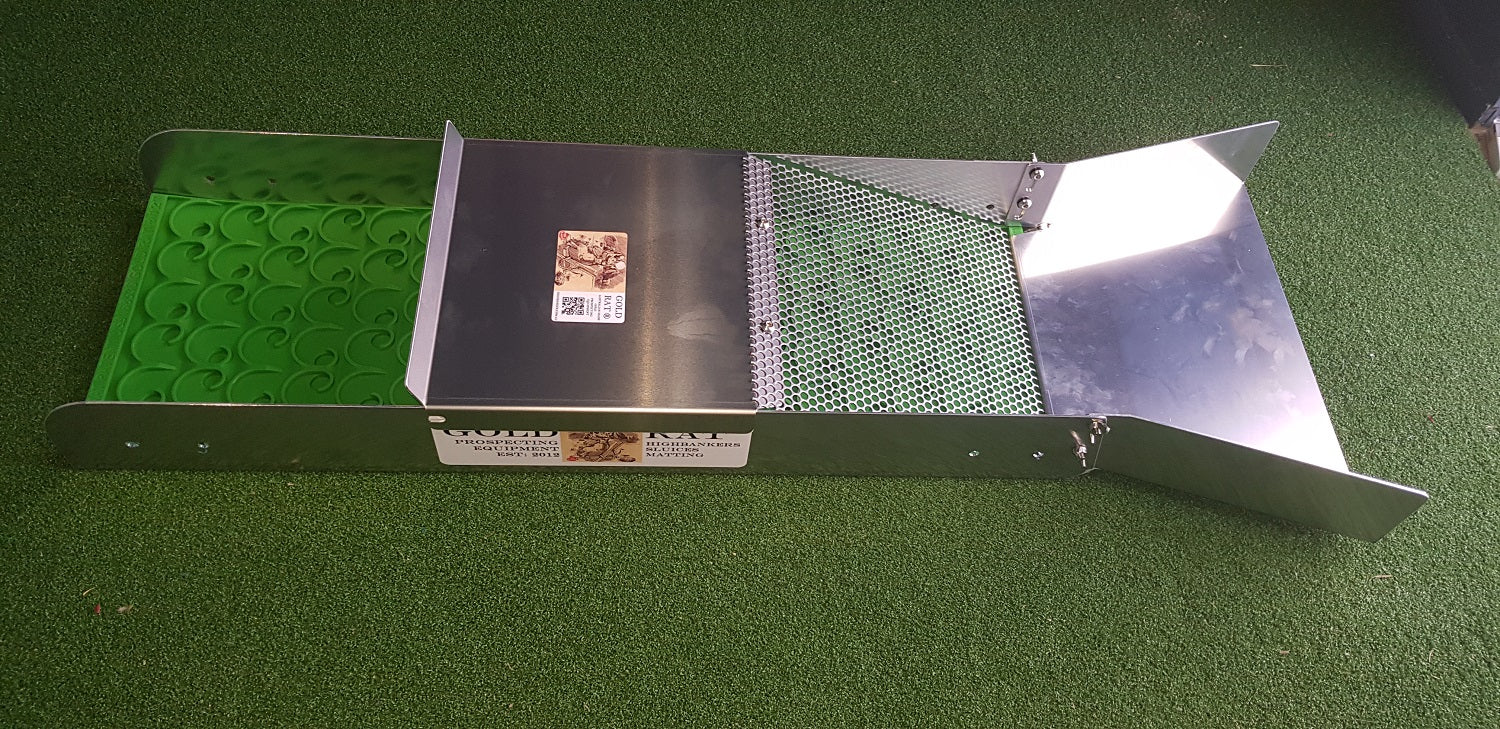Forward Classifying Gold Sluice Tray with perforated sheet