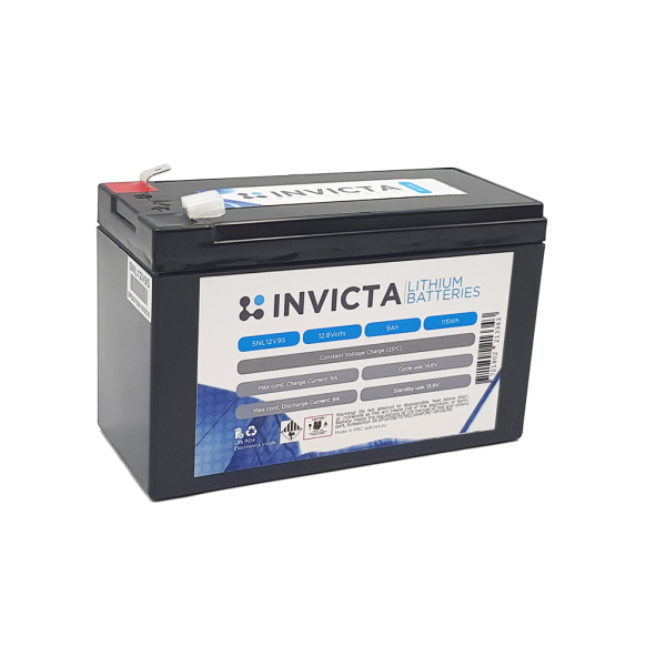 Invicta Lithium 12V 9Ah Lifepo4 Battery