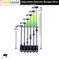Adjustable Metal Detector Bungee Strut (Hip Stick)