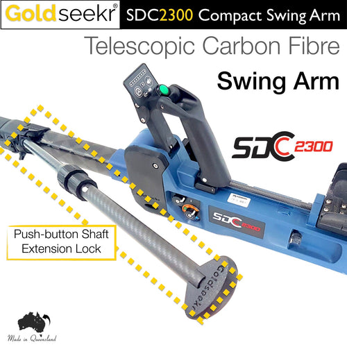 Compact Telescopic Swing Arm – for Minelab SDC2300