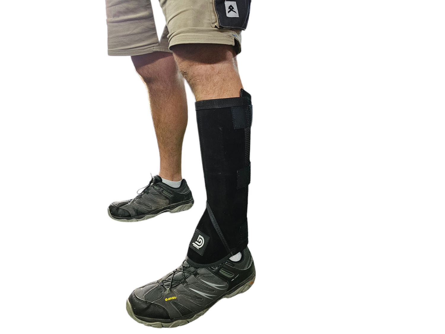 Leather Gaiters - no metal Medium height