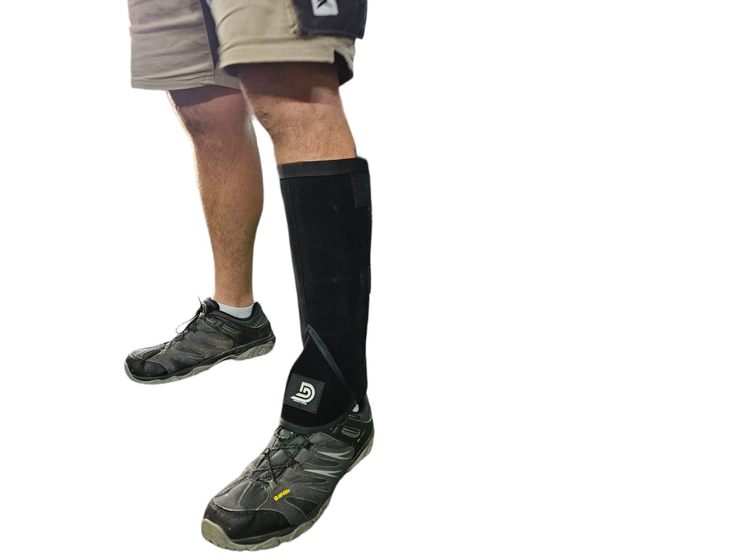 Leather Gaiters - no metal Medium height