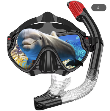 Gold Sniping Snorkel face mask