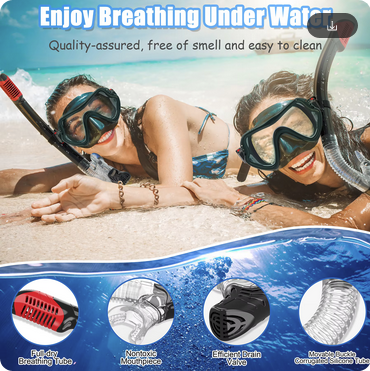 Gold Sniping Snorkel face mask