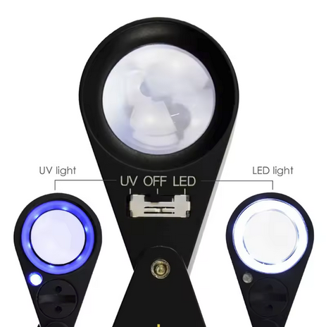 40x - 21mm LED + UV Loupe