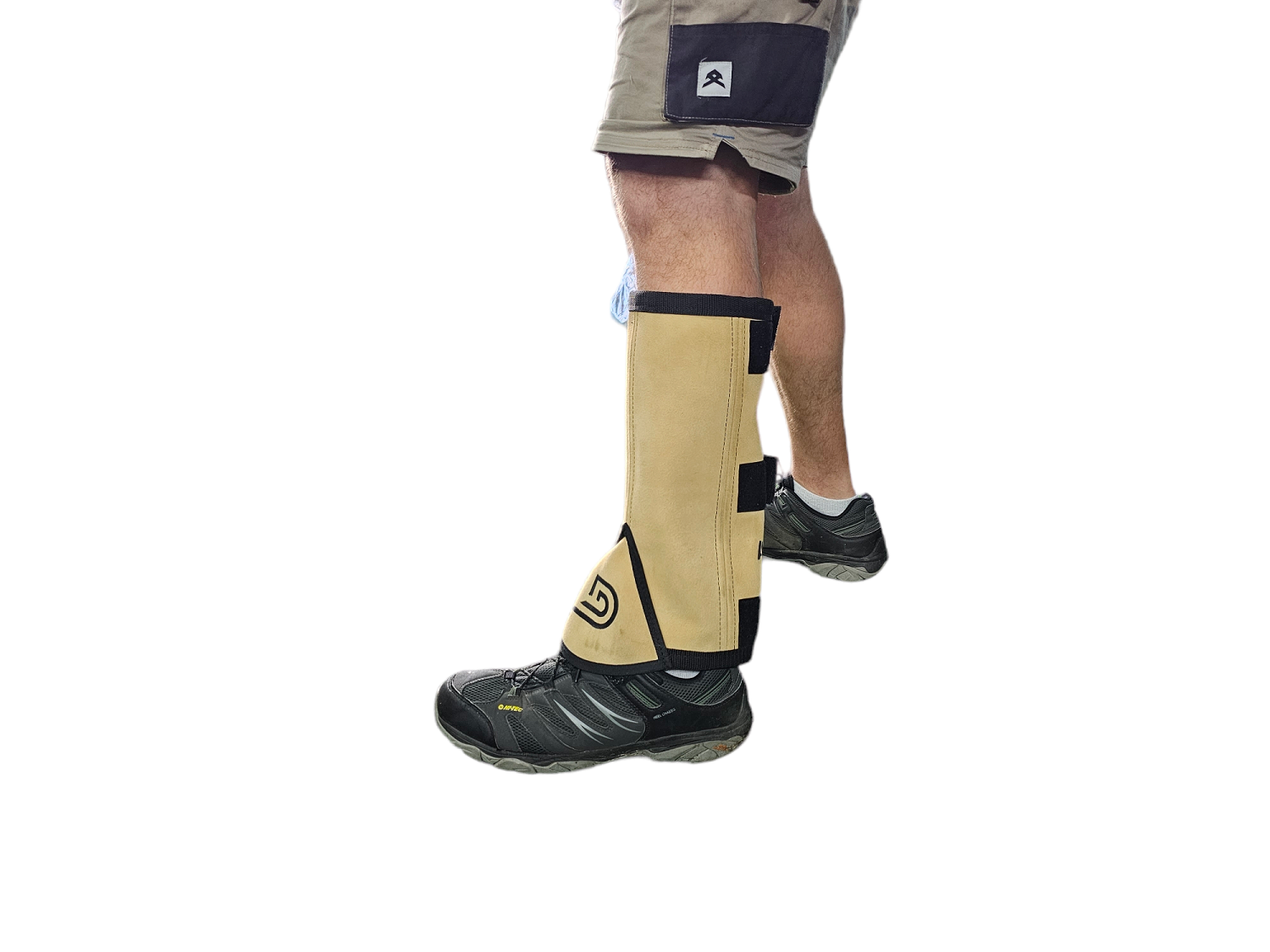 Leather Gaiters - no metal Medium height