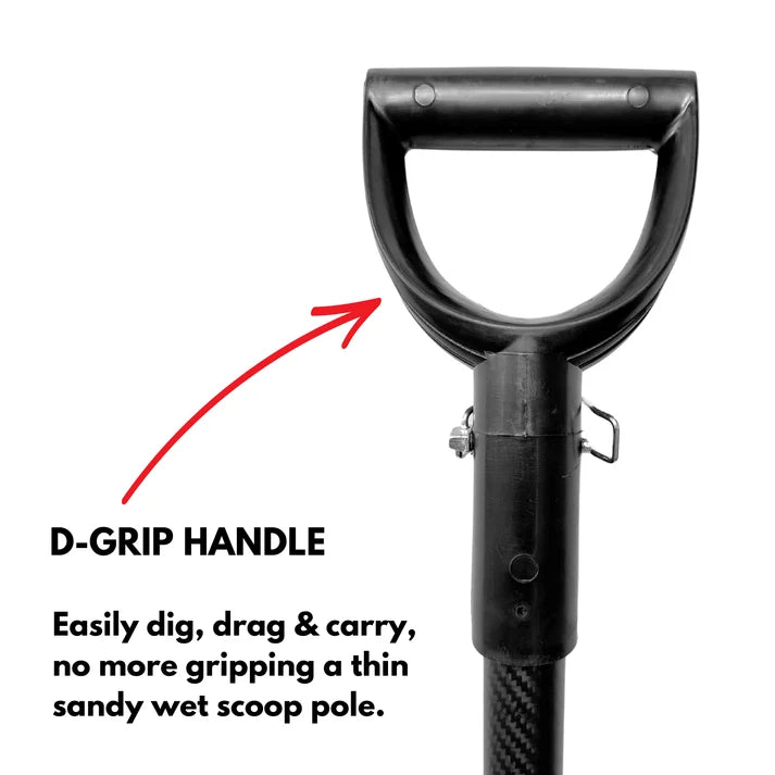 BEACH SAND SCOOP V2 + CARBON HANDLE