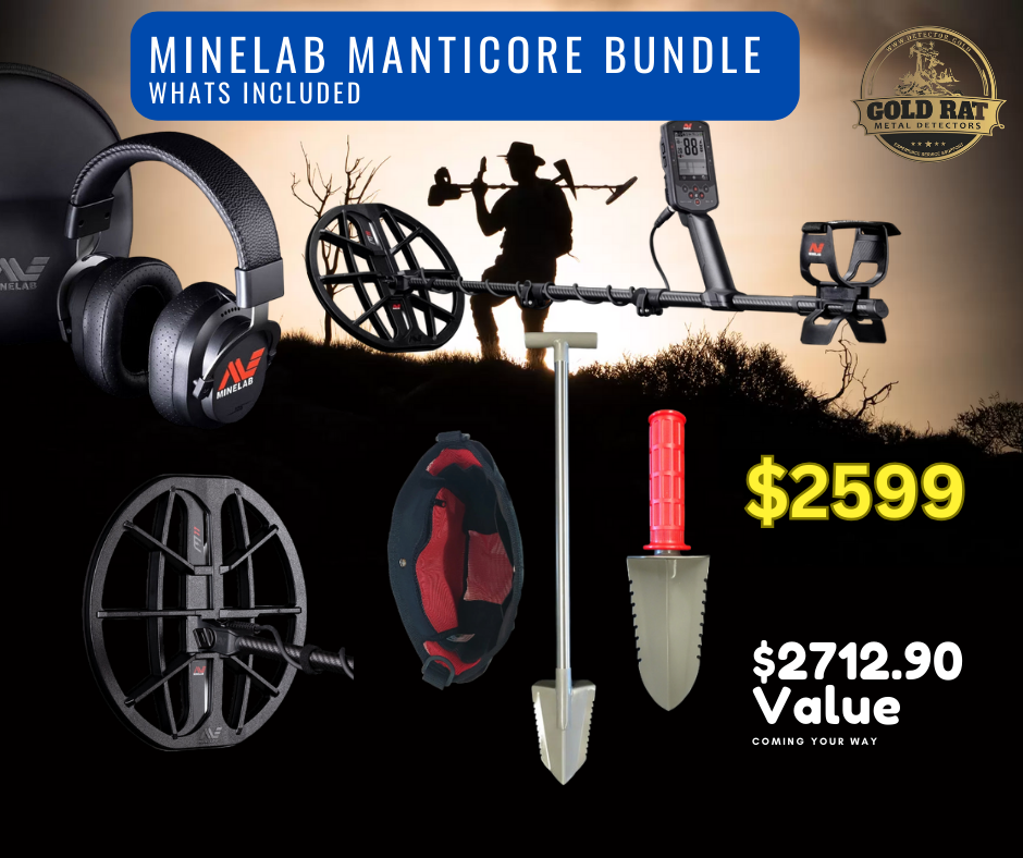 Minelab Manticore and Park Digging Tool Bundle