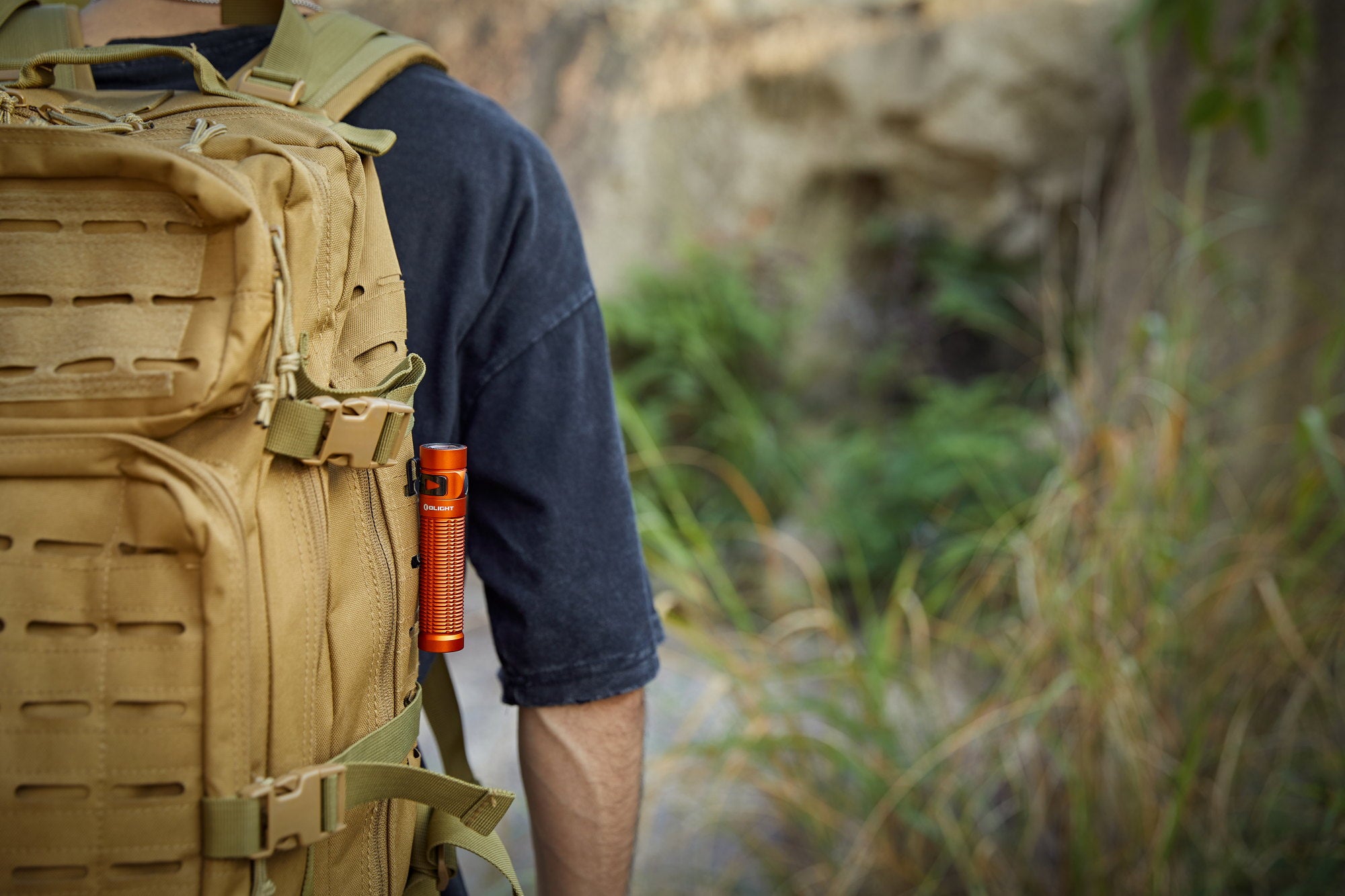 Olight Baton 3 Pro 1500 Lumens Everyday Carry Torch Orange