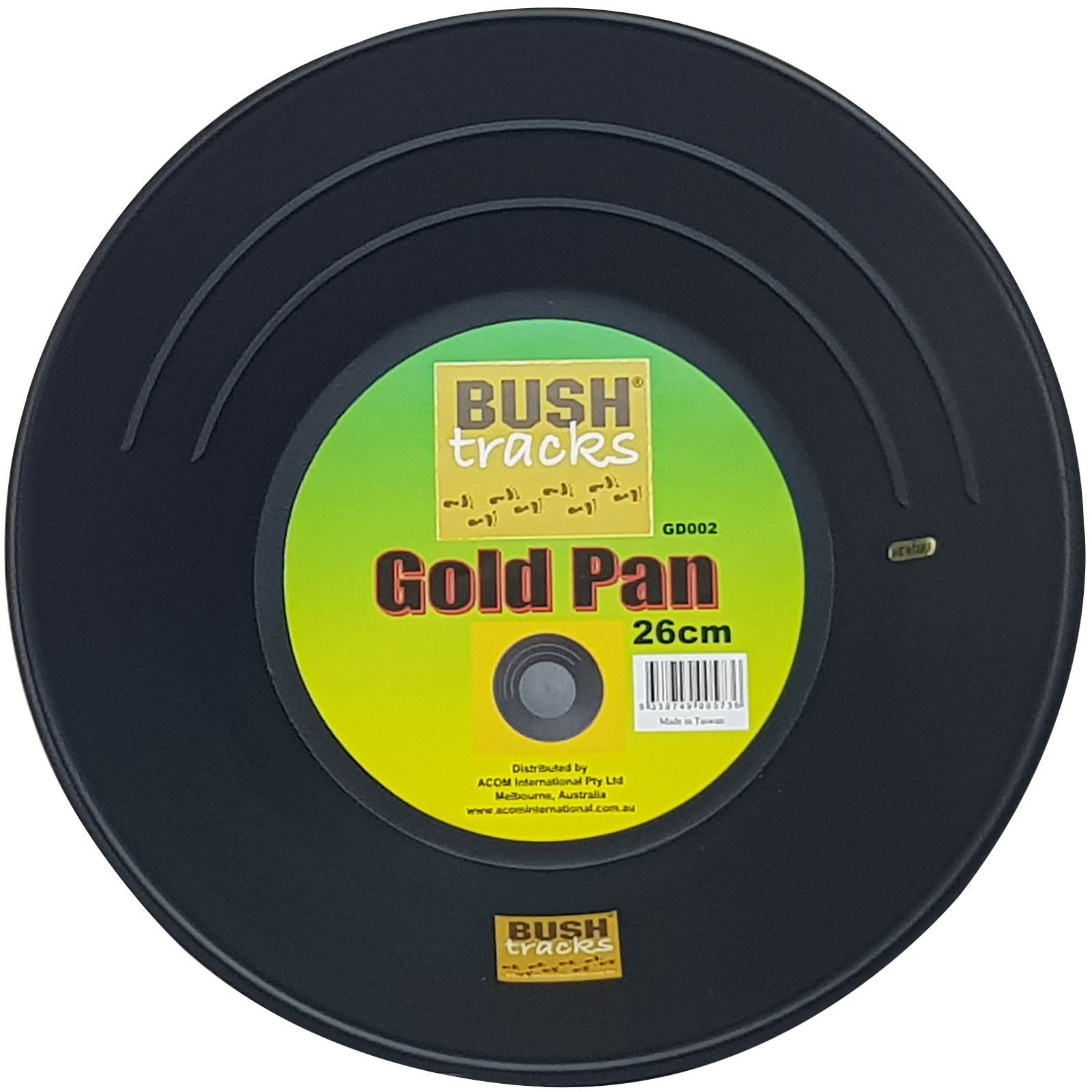 Gold Pan - Black 26cm Bush Tracks