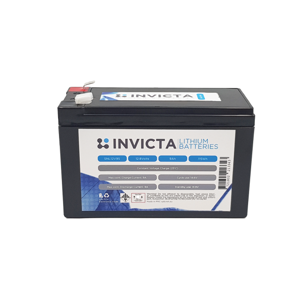 Invicta Lithium 12V 9Ah Lifepo4 Battery