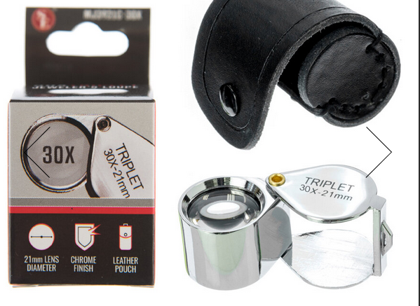 x30 Triplet Professional Quality Chrome Loupe