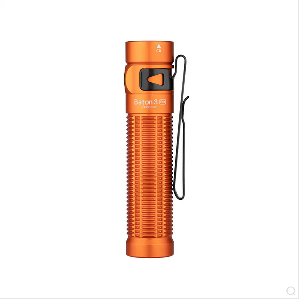 Olight Baton 3 Pro 1500 Lumens Everyday Carry Torch Orange