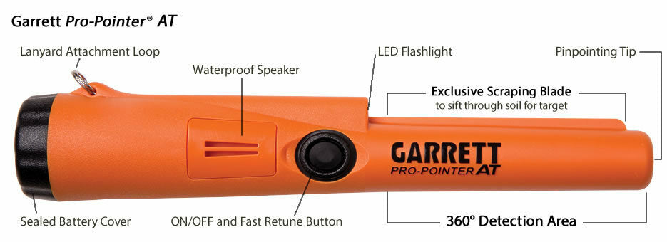 Garrett Pin Pointer - Pro AT - Waterproof  6M