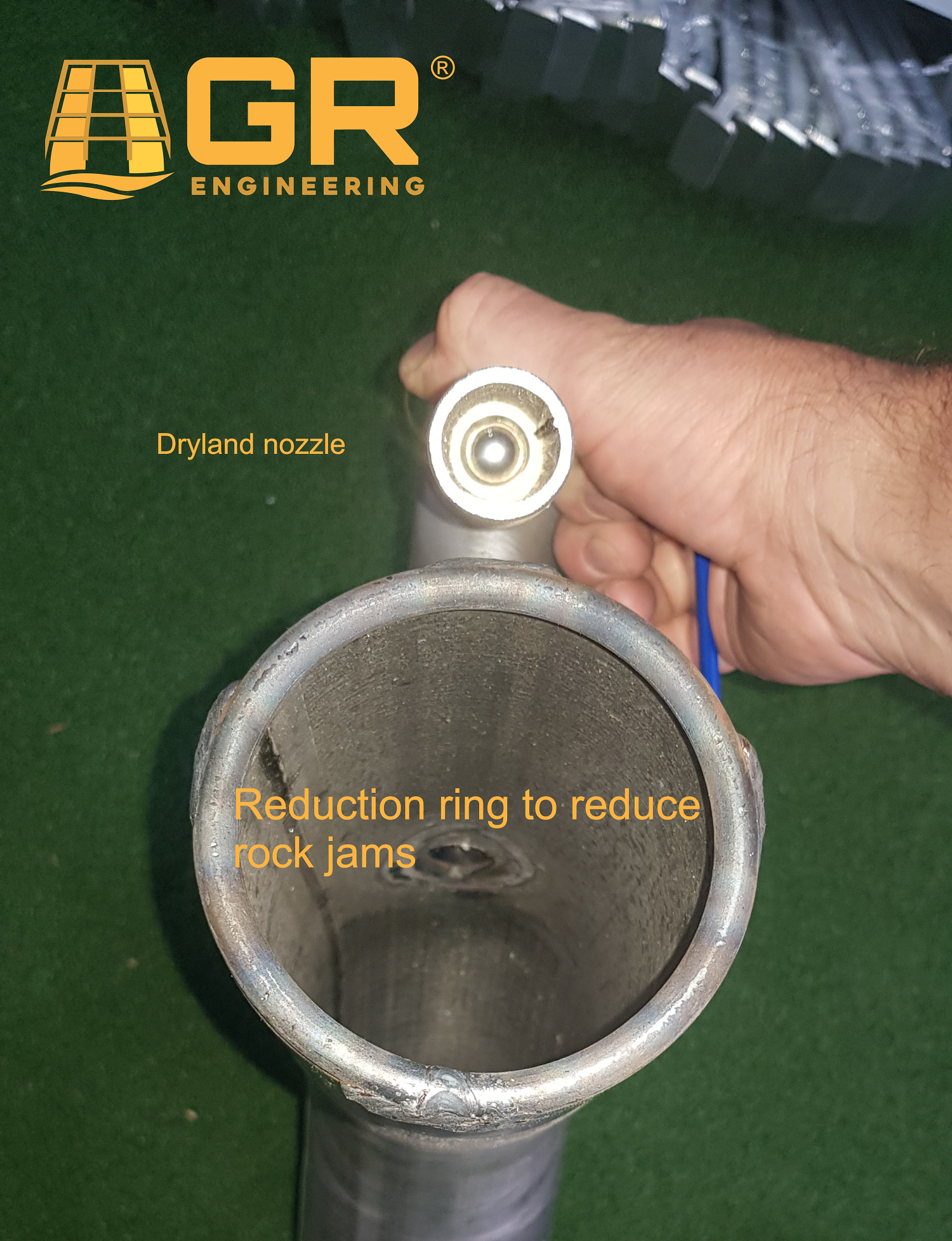 Dryland Dredge Nozzles