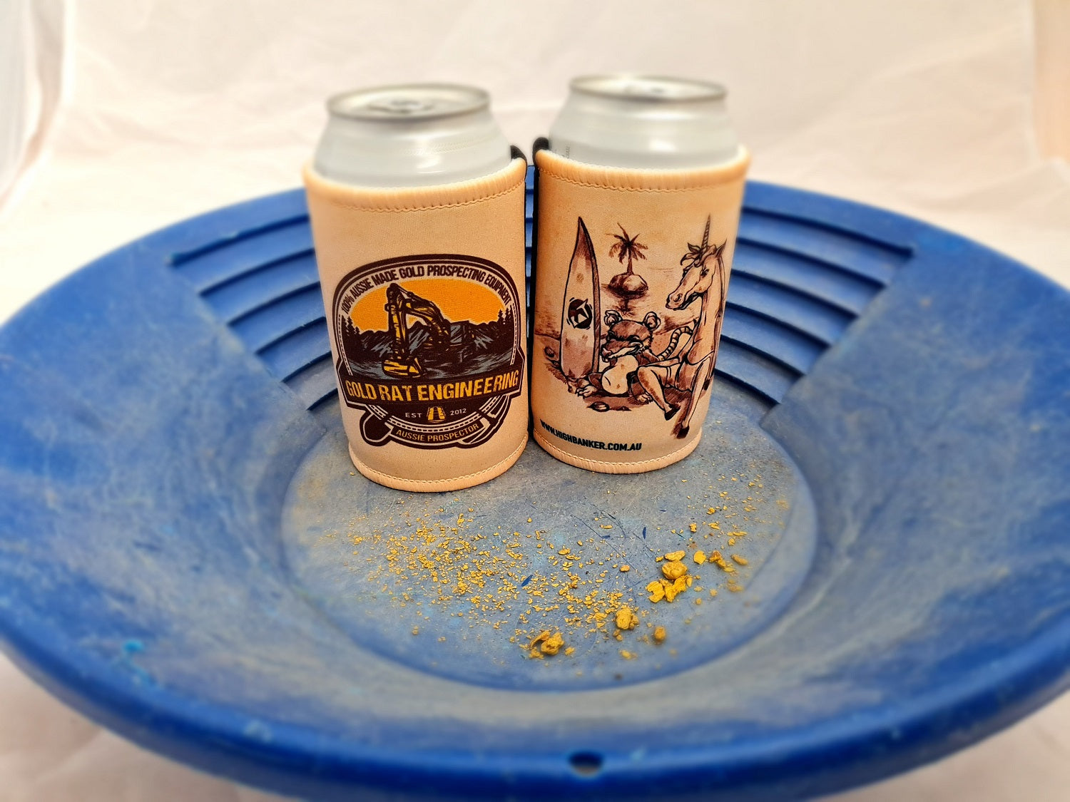 Gold Rat Stubby Coolers